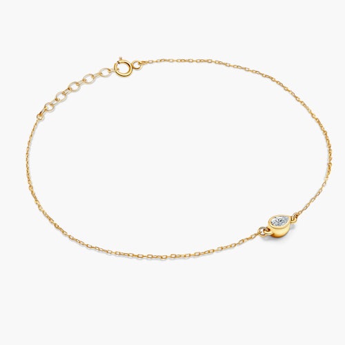 Bransoletka Pure: złota, diament